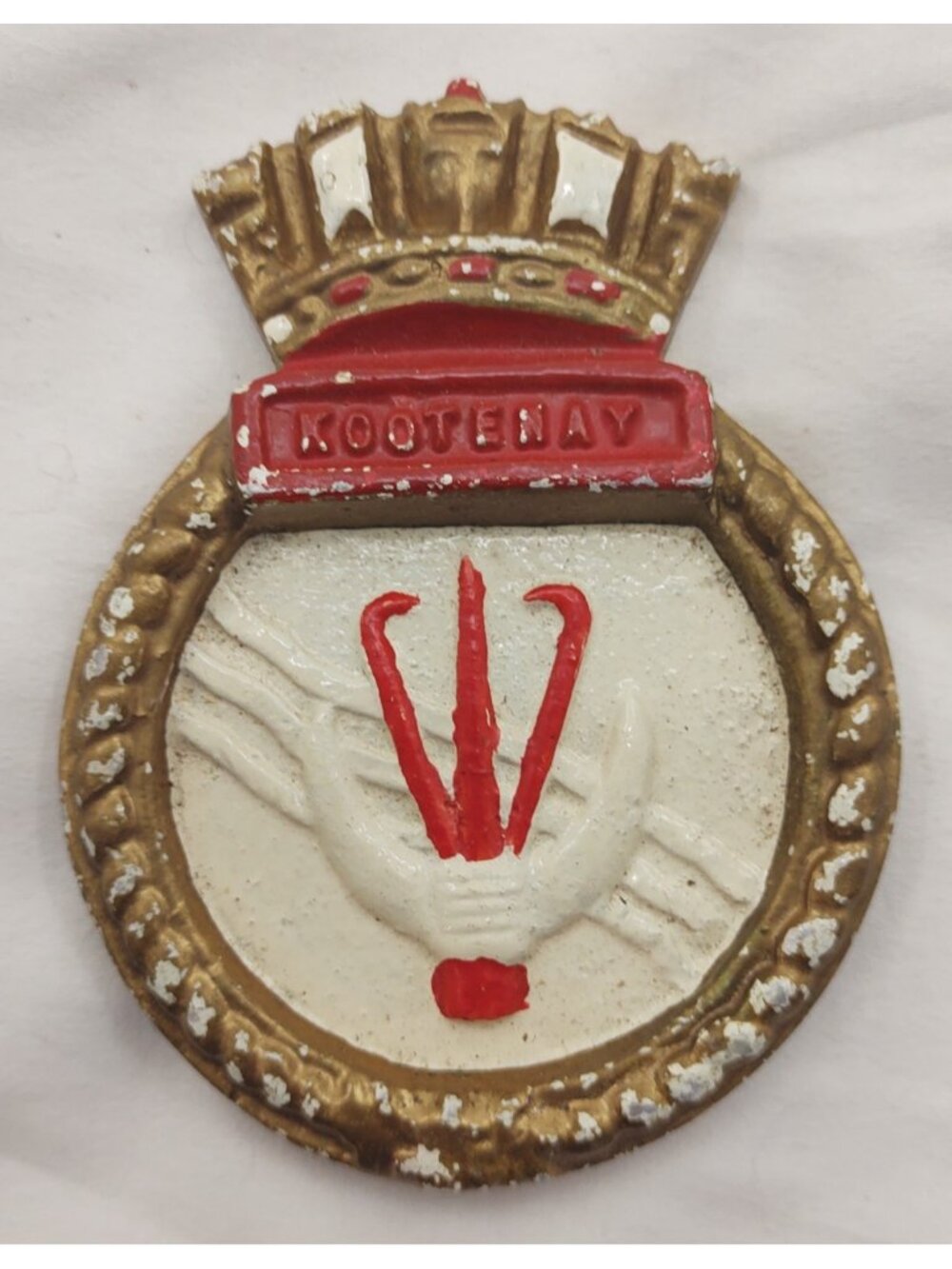 HMCS Kootenay Royal Canadian Navy Ship Crest Plaque